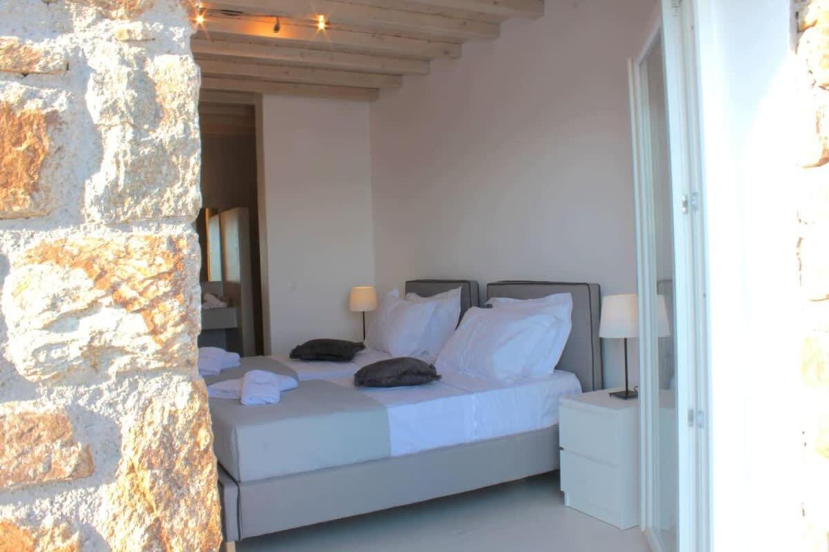 Mykonian Luxury Light Blue Villa With Private Pool Kalafatis Exterior foto